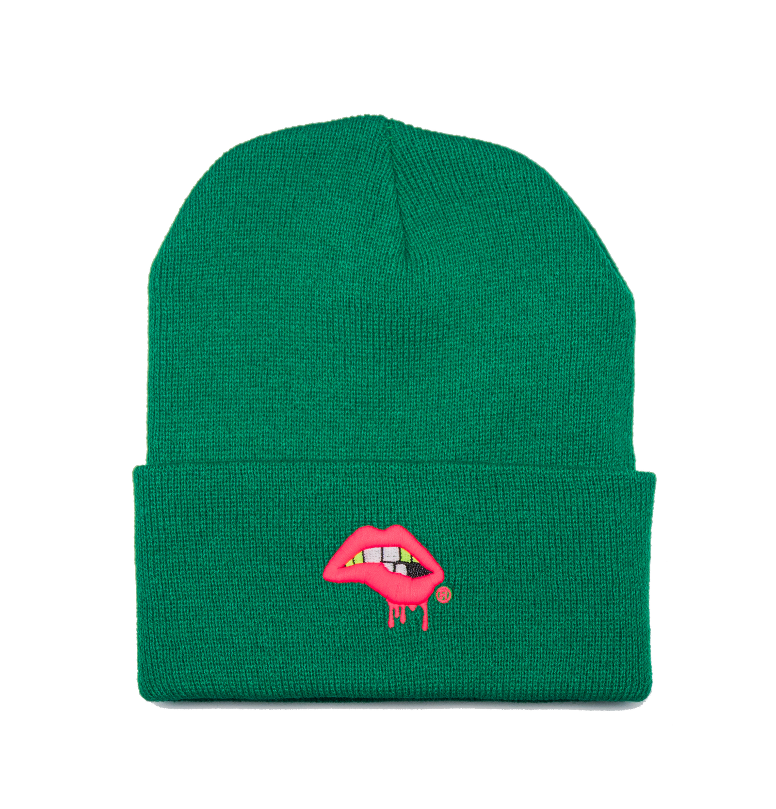 Lips Beanie (Green)