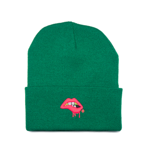 Lips Beanie (Green)