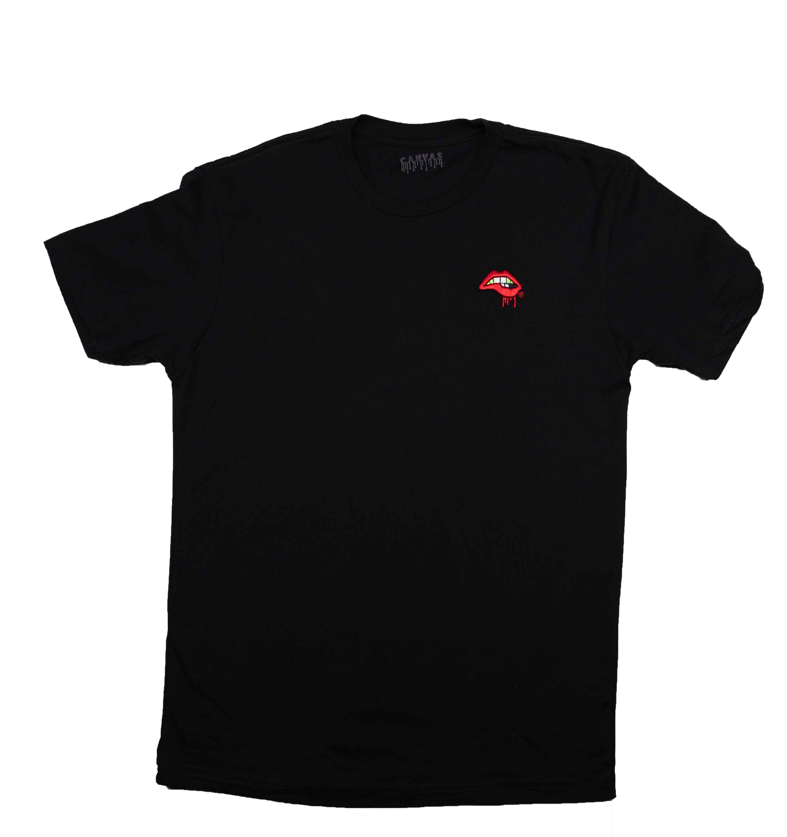 Lips Tee (Black w/ Red)