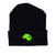 Lips Beanie (Black / Green)