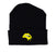 Lips Beanie (Black / Yellow)